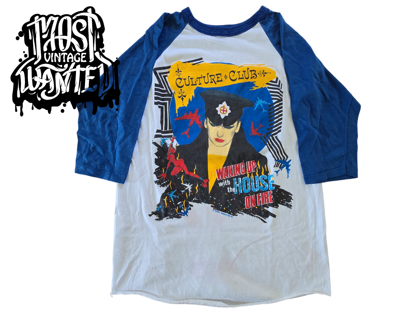 Vintage 1980s Boy George Culture Club Tour Shirt