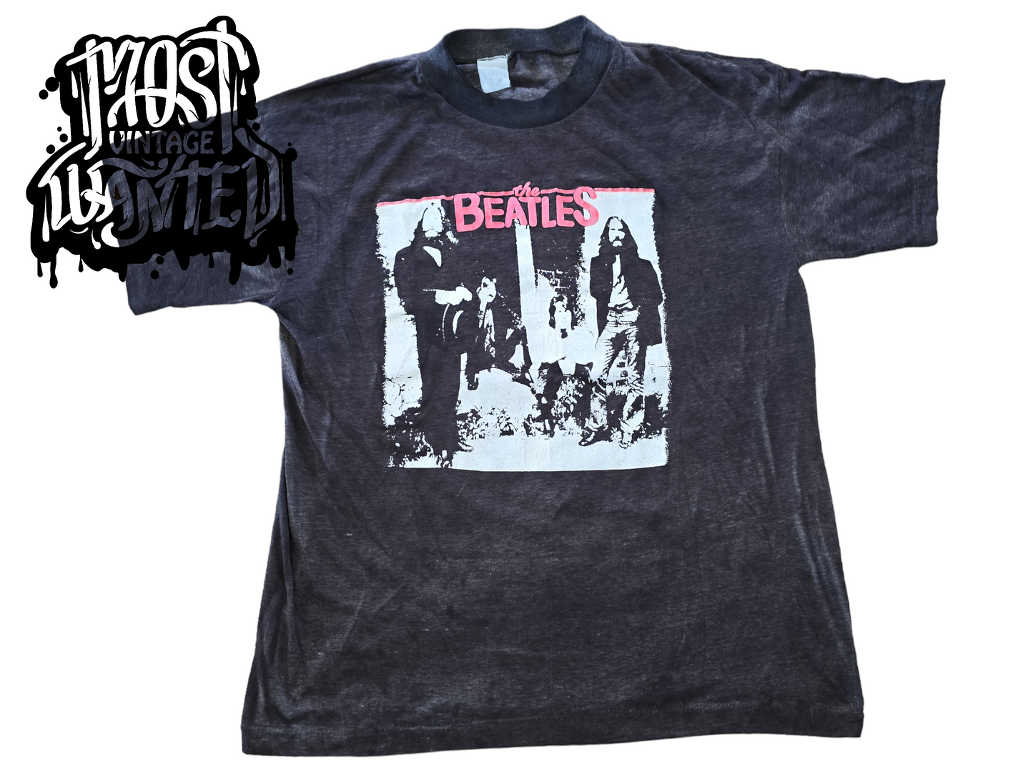 Vintage 1989 The Beatles "Don't Let Me Down Reissue" Photograph Shirt