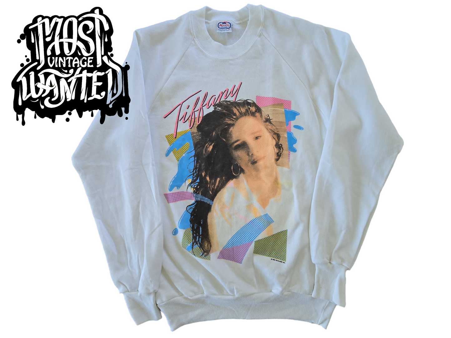 Vintage 1980s Tiffany Darwish Pop Singer Sweatshirt