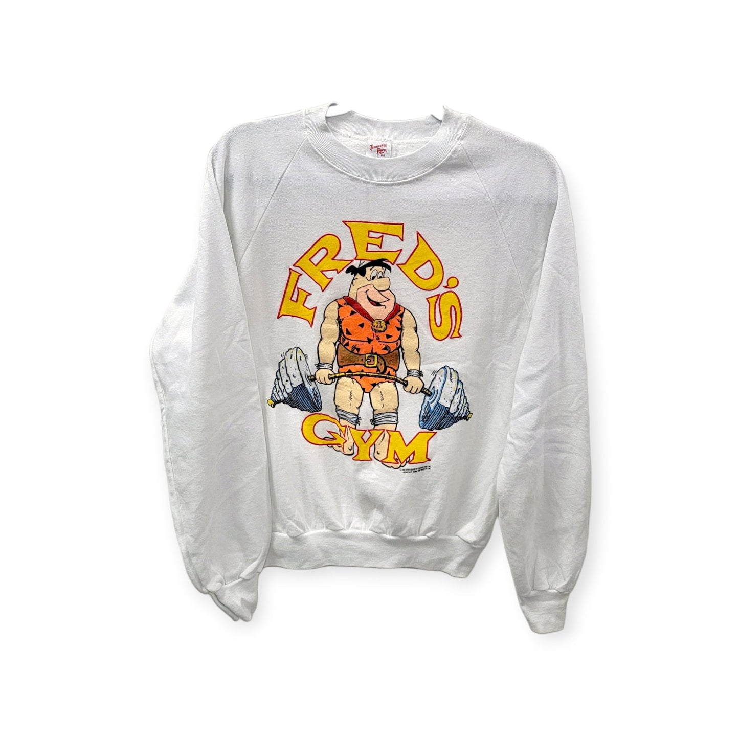 Vintage 1980s Flintstones Fred's Gym Sweatshirt