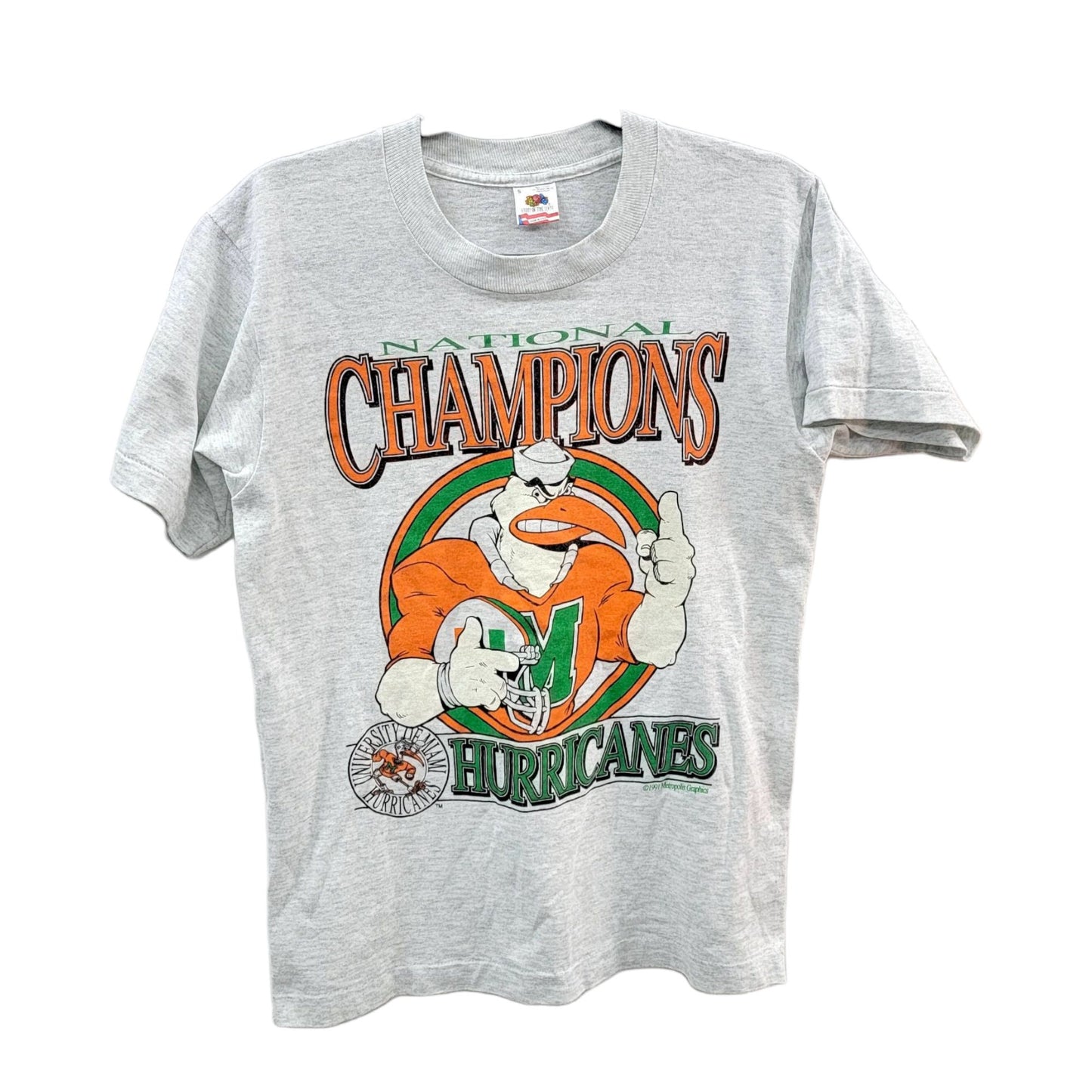 Vintage  1990s Miami University Hurricanes Graphic Shirt