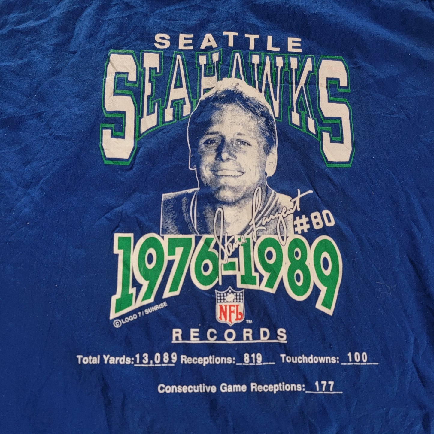 Vintage 1980s Seattle Seahawks Steve Largent Jersey