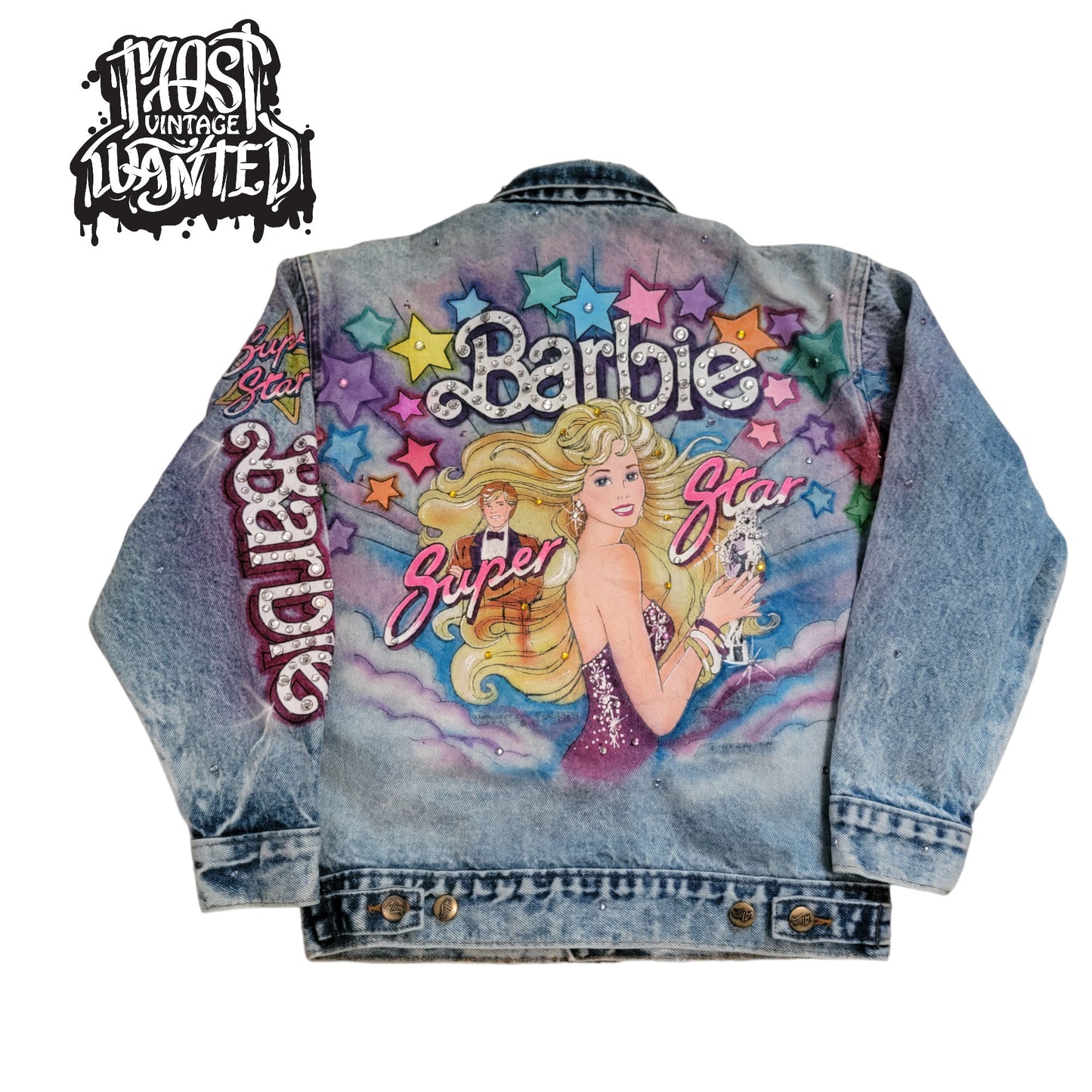 Vintage 1980s Tony Alamo Super Star Barbie Denim Jacket