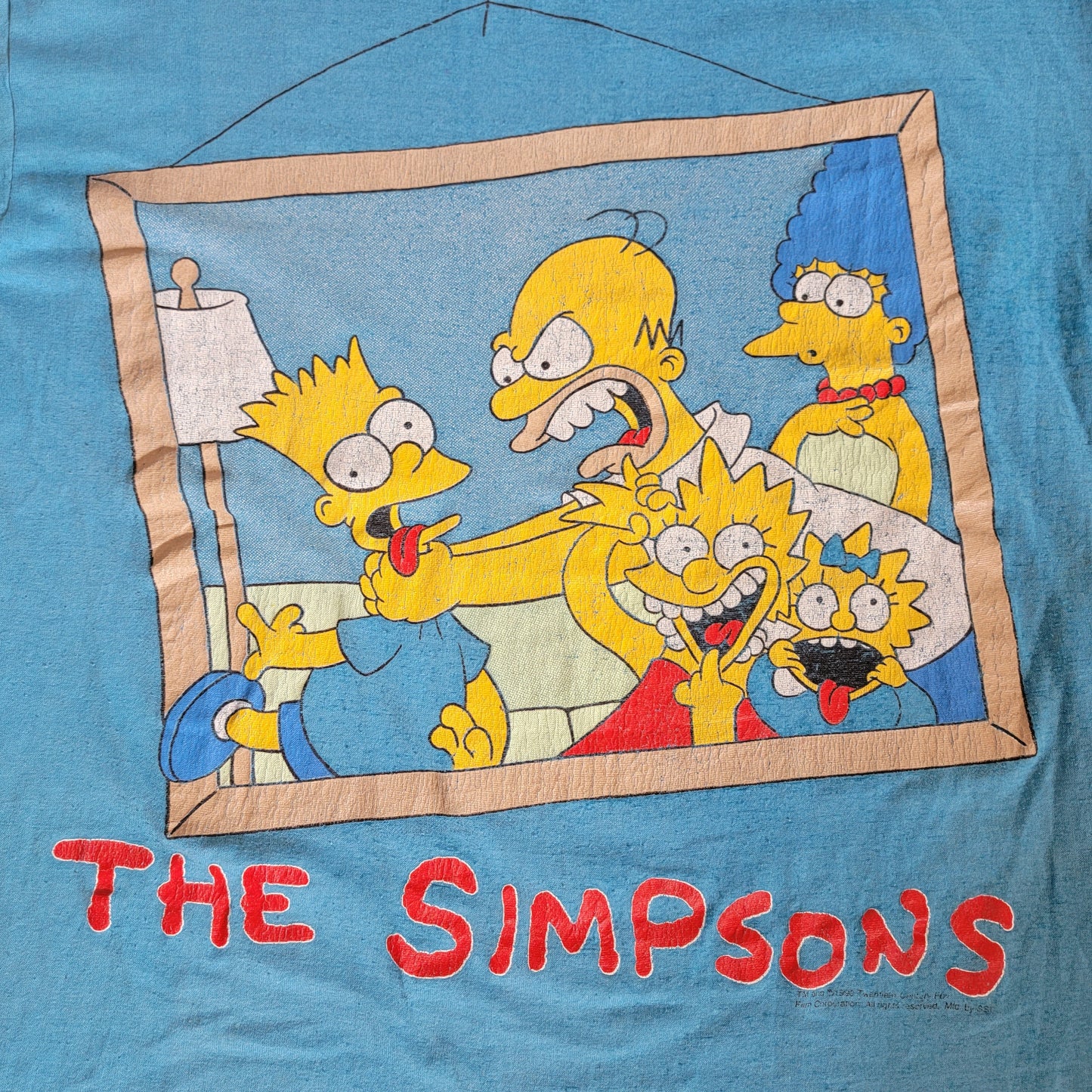 Vintage 1980s The Simpsons Family Cartoon Shirt