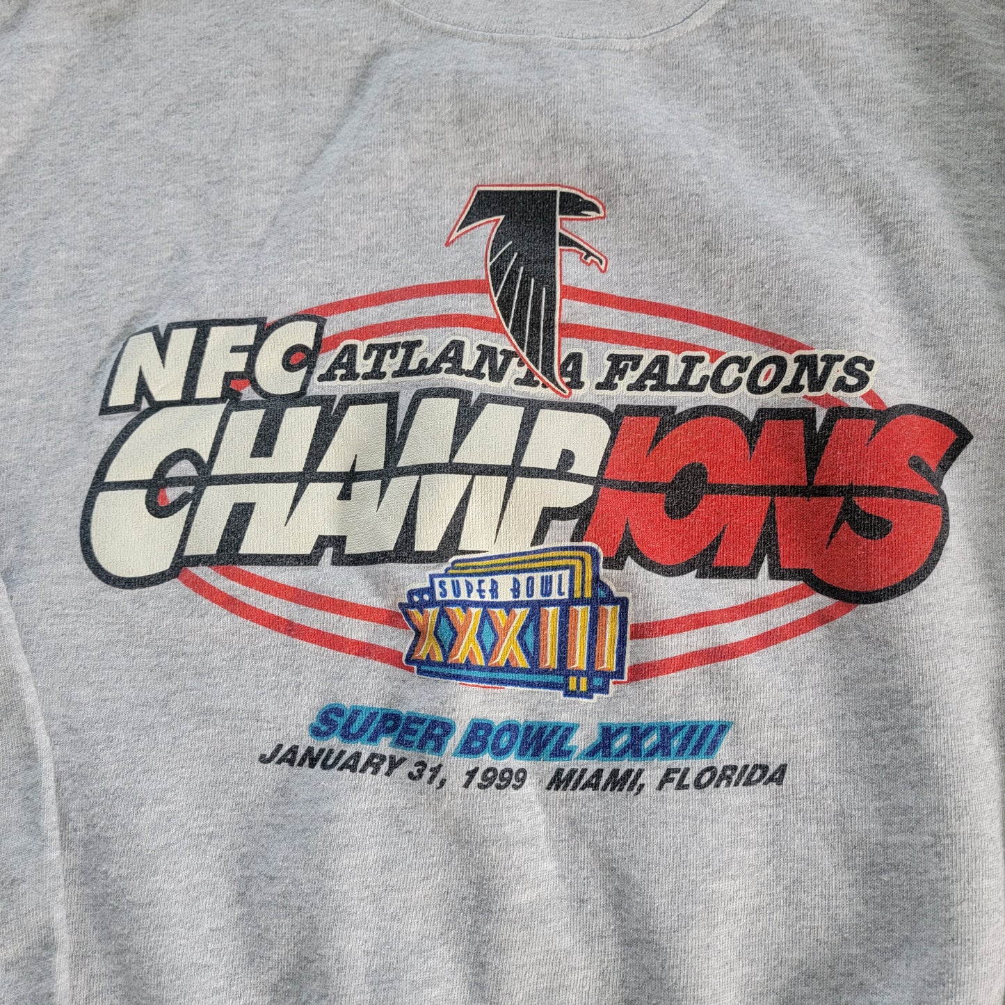 Vintage 1990s Atlanta Falcolns Super Bowl XXXII Sweatshirt