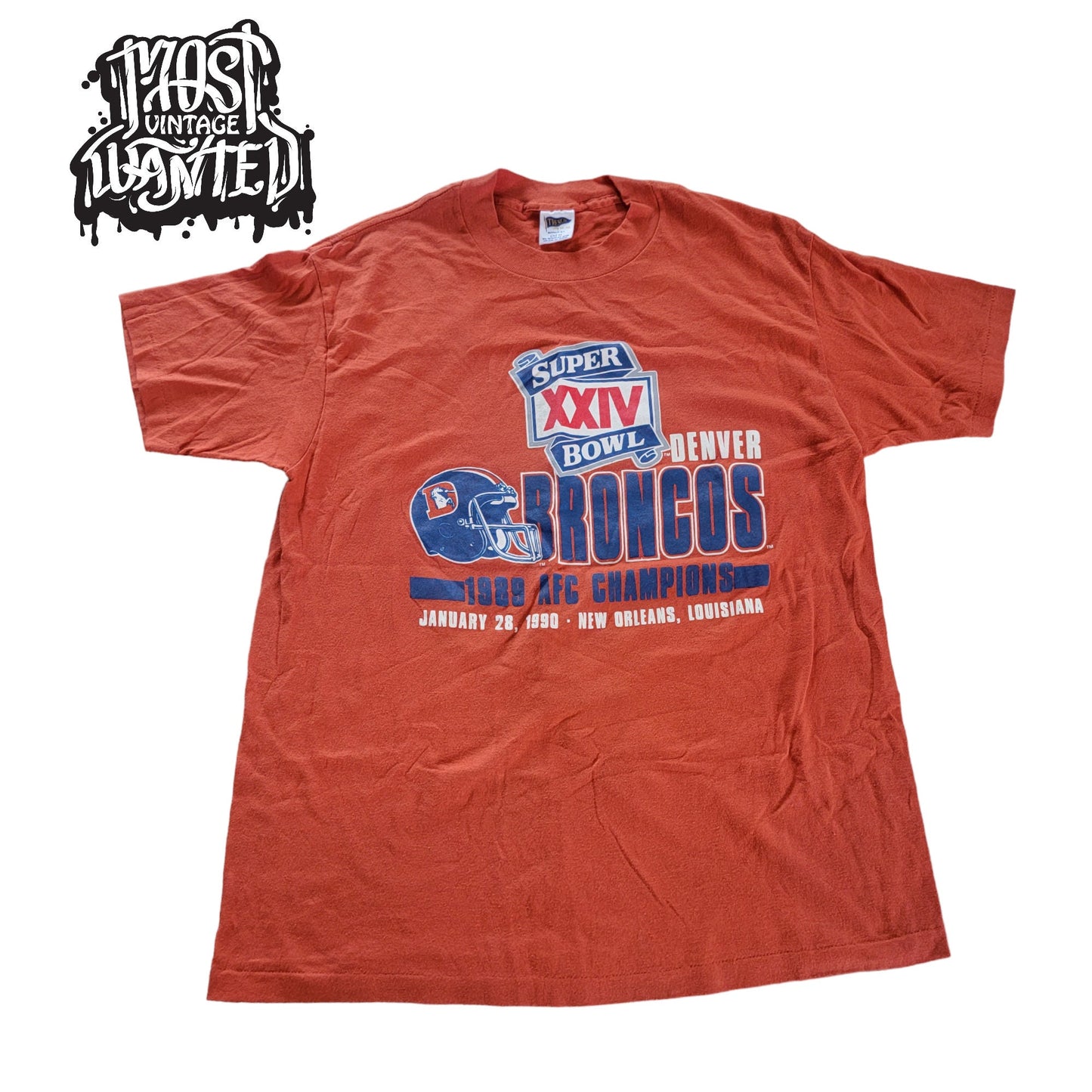 Vintage 1980s Denver Broncos Super Bowl XXIV Shirt