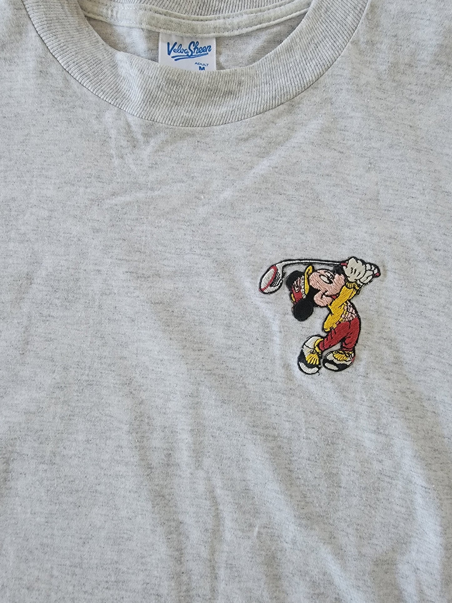 Vintage 1980s Mickey Mouse Golf Velvasheen Shirt