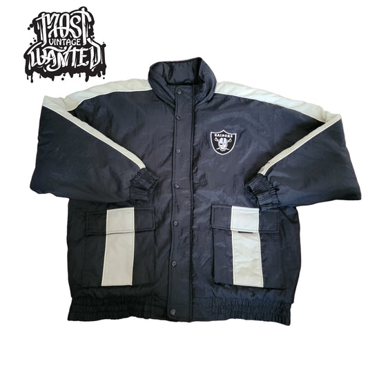 Vintage 1990s Los Angeles Raiders Logo Athletic Jacket