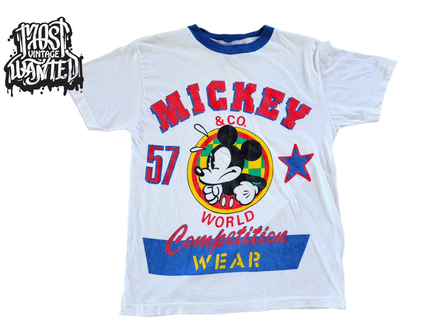 Vintage 1990s Mickey Mouse World Competition Wear Shirt