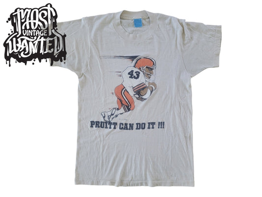 Vintage 1990s Cleveland Browns "Mike Pruitt Can Do It" Shirt