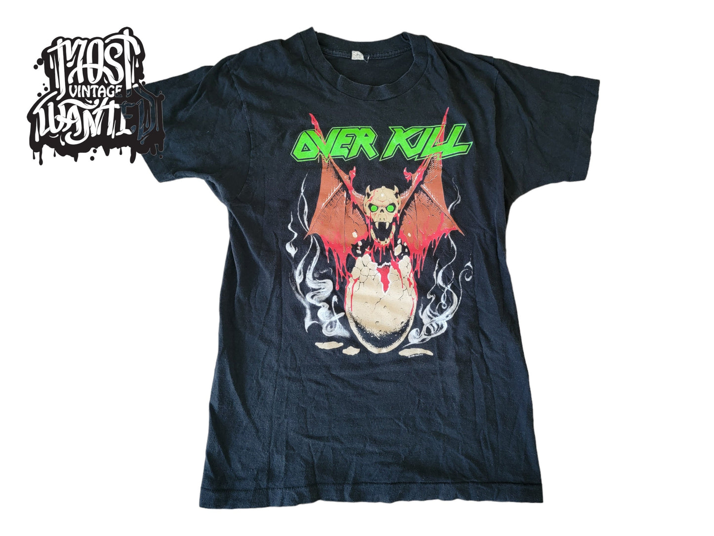 Vintage 1990 Overkill "Birth of Tension" Tour Shirt