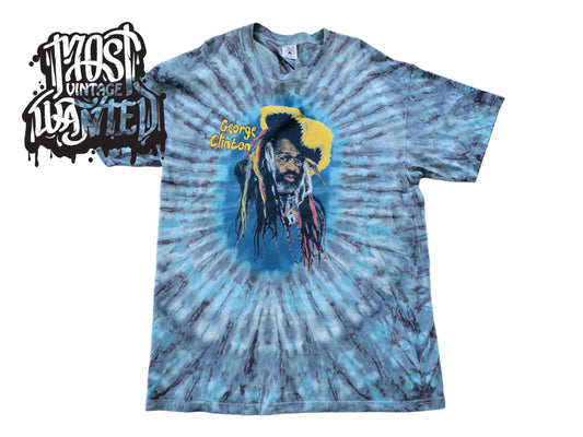 Vintage 1990s George Clinton "P.Funk Party" Tie-Dye Shirt