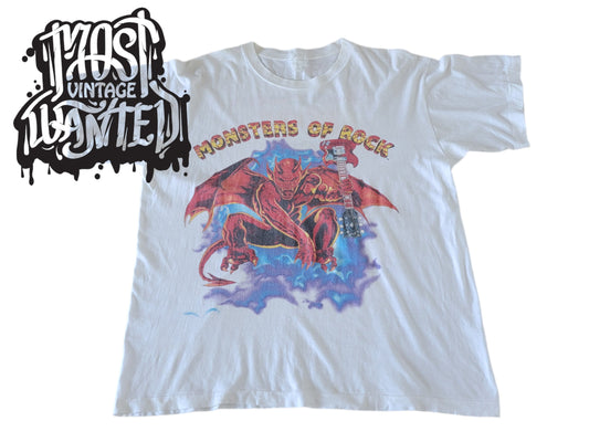 Vintage 1990s Monsters Of Rock Euro Tour Shirt