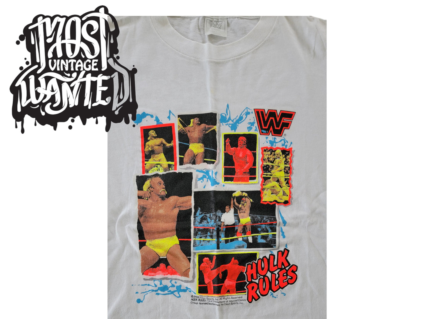 Vintage 1990s WWF Hulk Hogan "Hulk Rules" Shirt