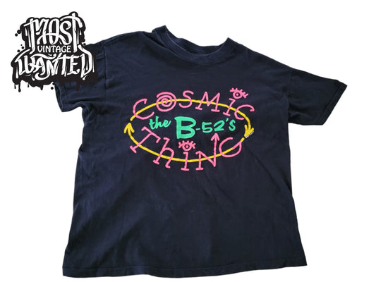 Vintage 1980s Stanley Desantis The B-52's "Cosmic Thing"  Tour T-shirt.