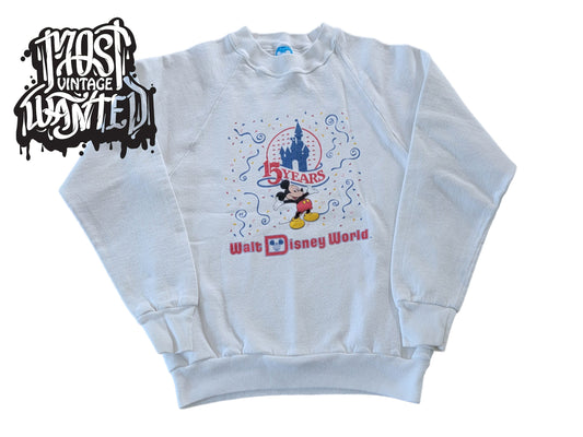 Vintage 1980s WDW Mickey 15 Years Anniversary Sweatshirt