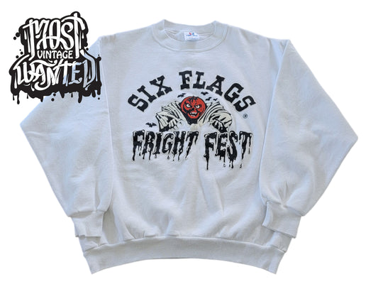 Vintage 1980s Six Flags Theme Park Fright Fest Sweatshirt