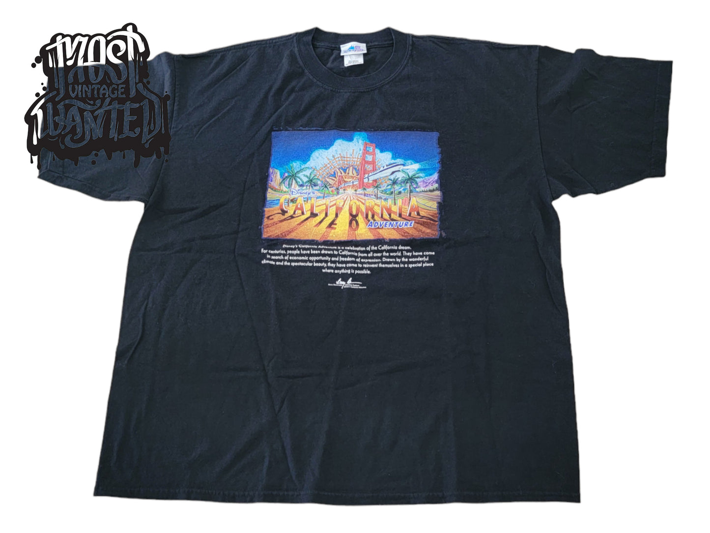 Vintage 2000 California Adventure Dedication T-shirt