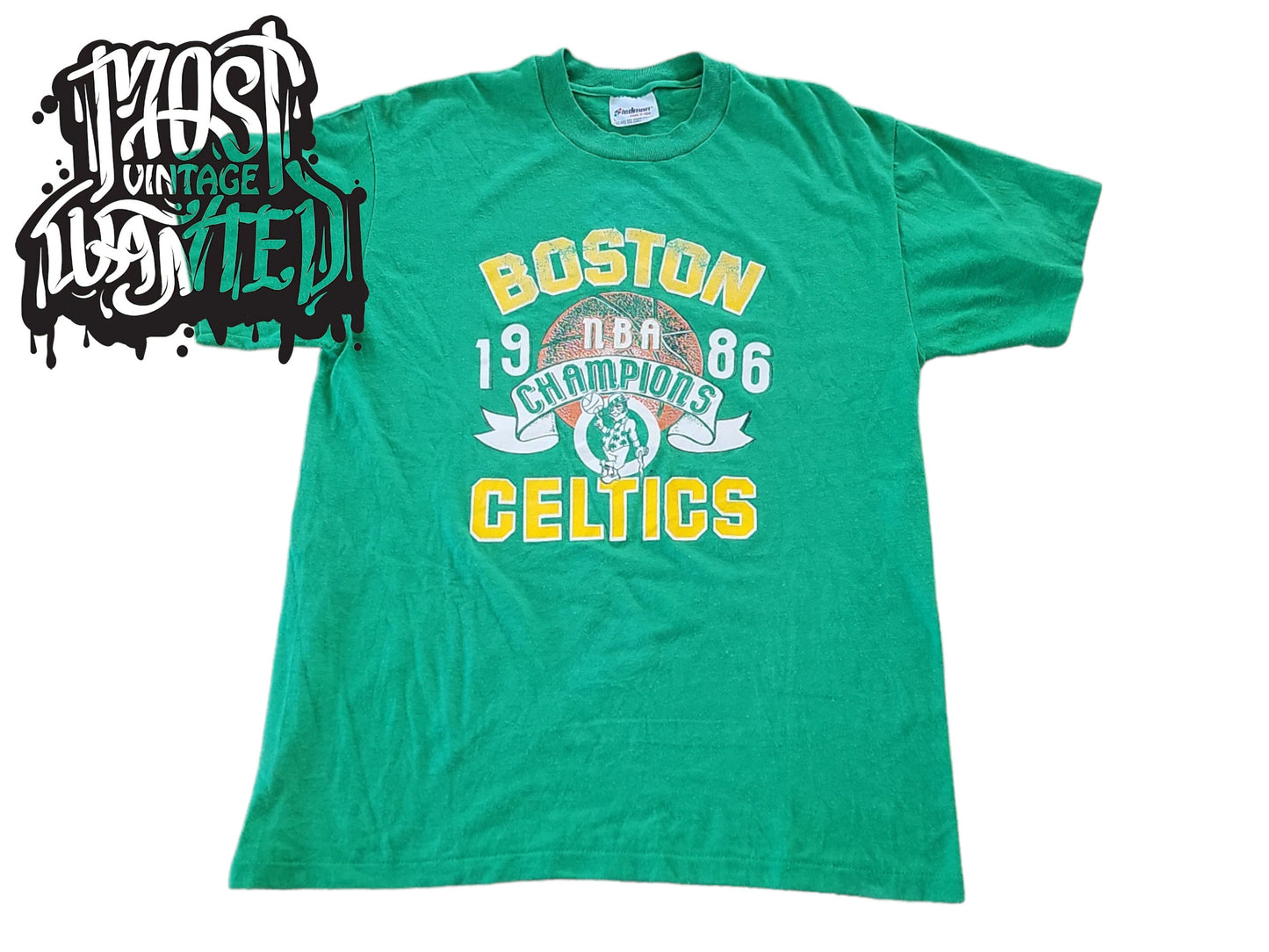 Vintage 1980s Boston Celtics 1986 Champs T-Shirt