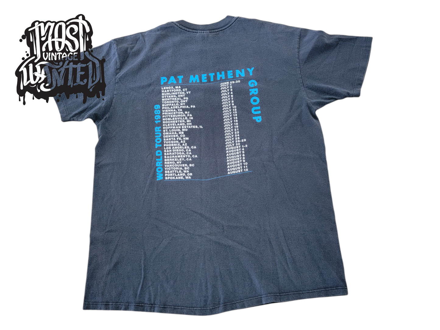 Vintage 1980s Pat Metheny World Tour Shirt