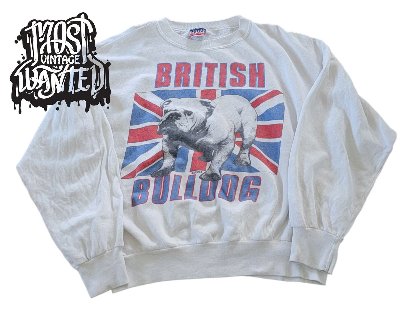 Vintage 1980s British Bulldog by Blues Sweatshirt