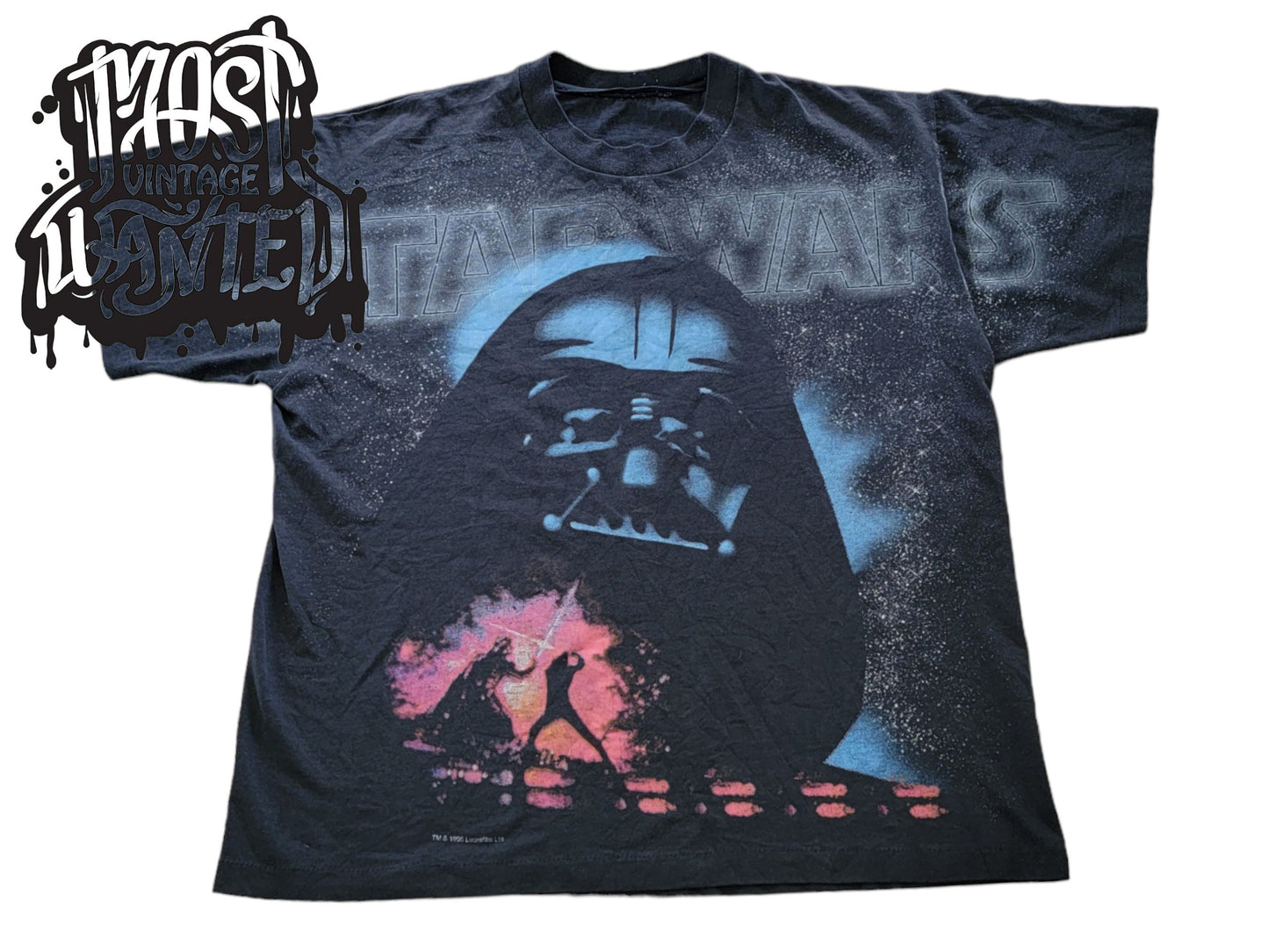 Vintage 1990s Star Wars Darth Vader Full Graphic Shirt