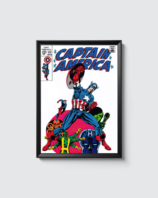 Poster: Captain America #111 Reprint 11x14 or 11x18