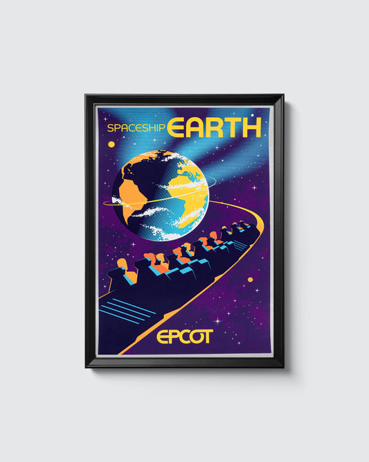 Poster: Epcot Spaceship Earth 11x14 or 11x18 Reprint