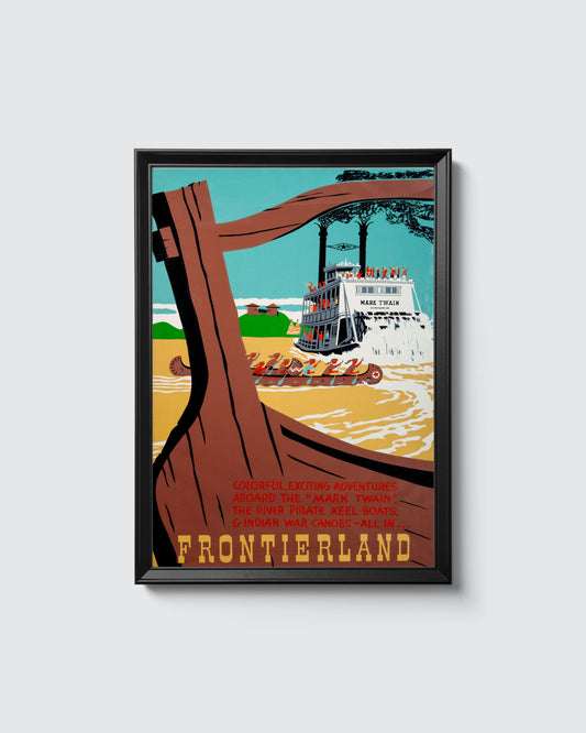 Poster: Disney Frontierland 11x14 or 11x18 Reprint