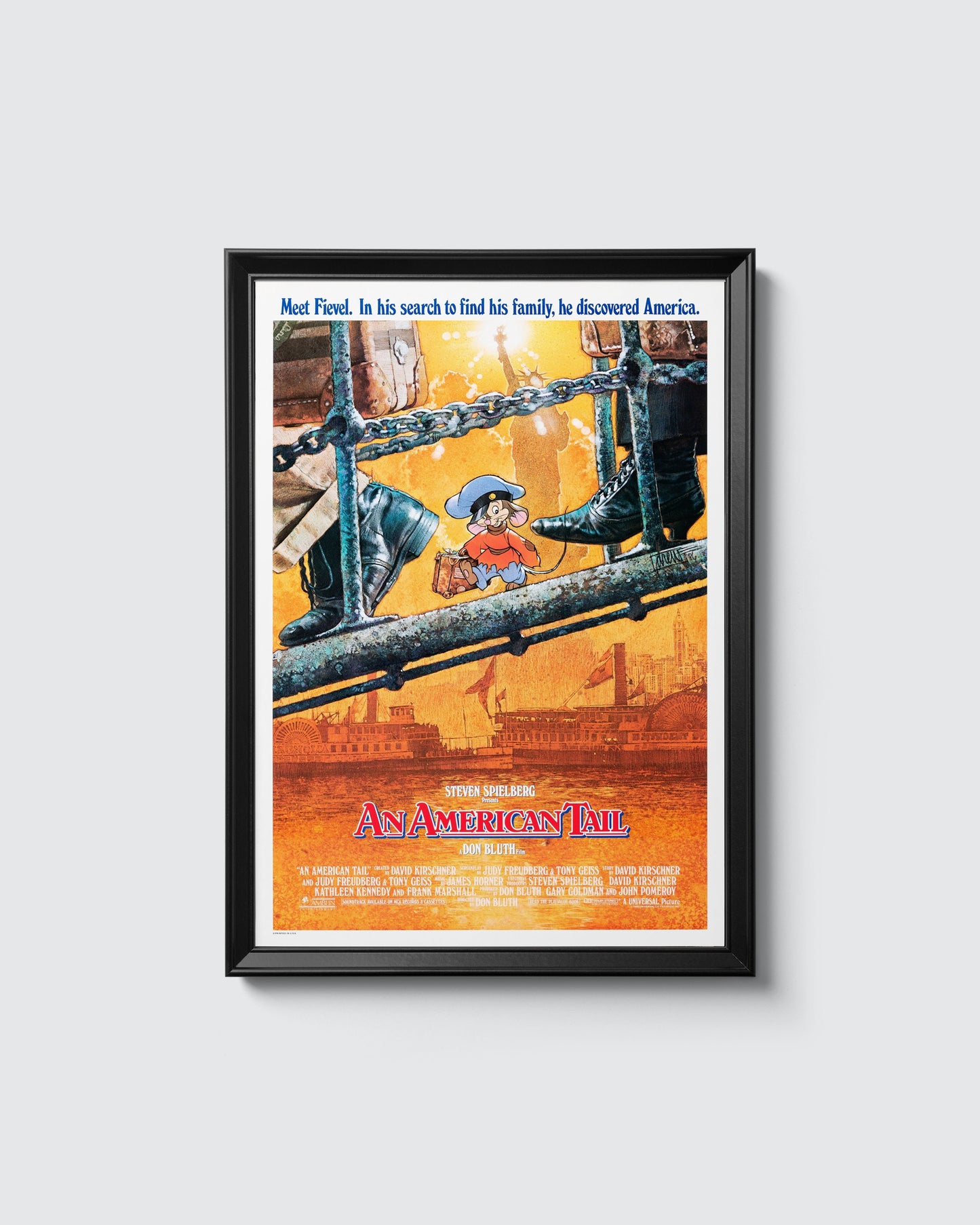 Poster: An American Tail Movie Reprint 11x14 or 11x18