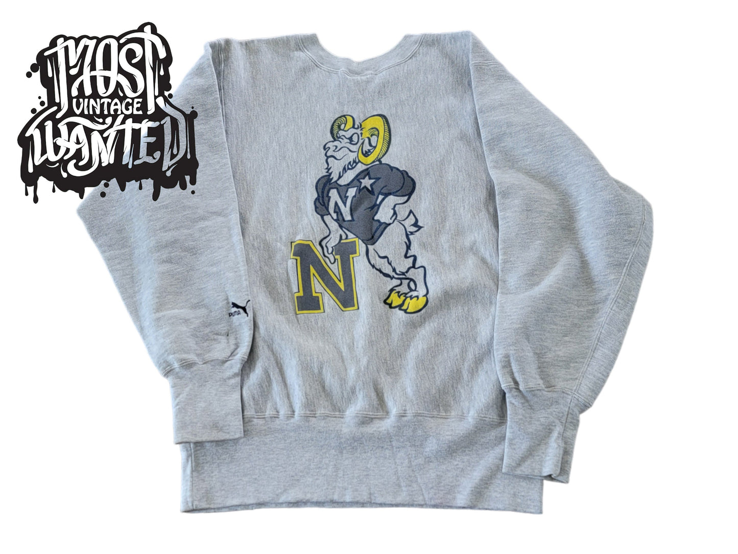 Vintage 1990s Navy Mascot Puma Sweatshirt