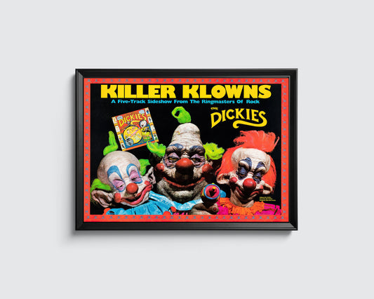 Poster: The Dickies Killer Klowns Poster Reprint 11x14 or 11x18