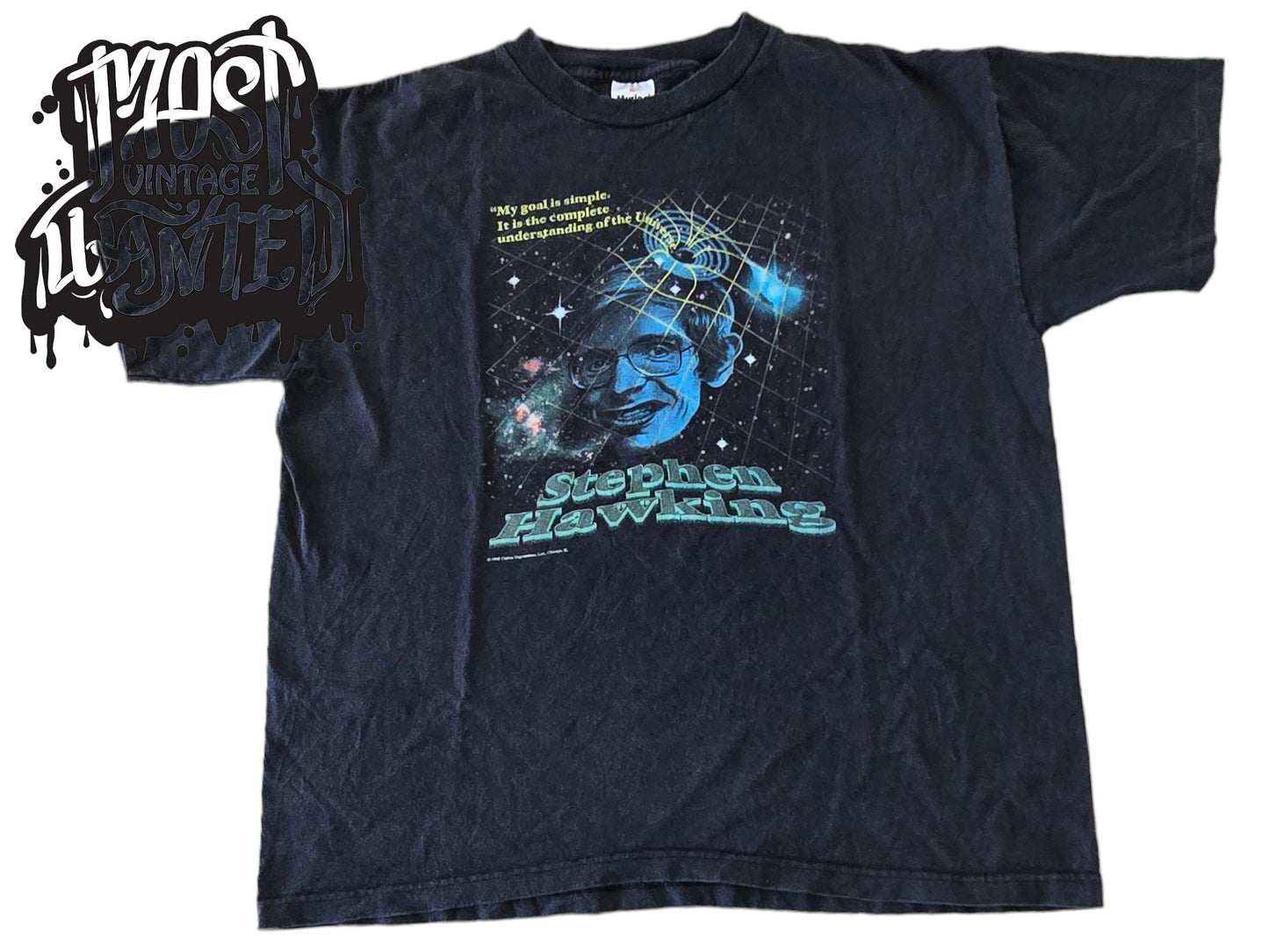 Vintage 1990s Stephen Hawking Graphic Shirt