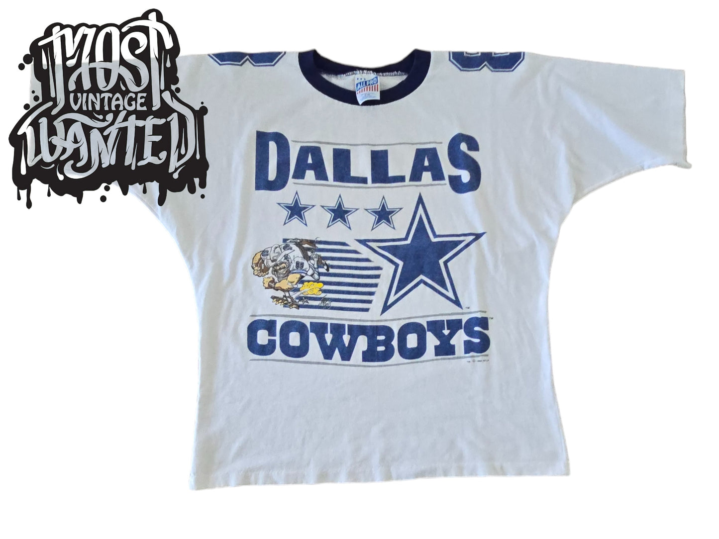 Vintage 1990s Dallas Cowboys Aikman Mascot Shirt