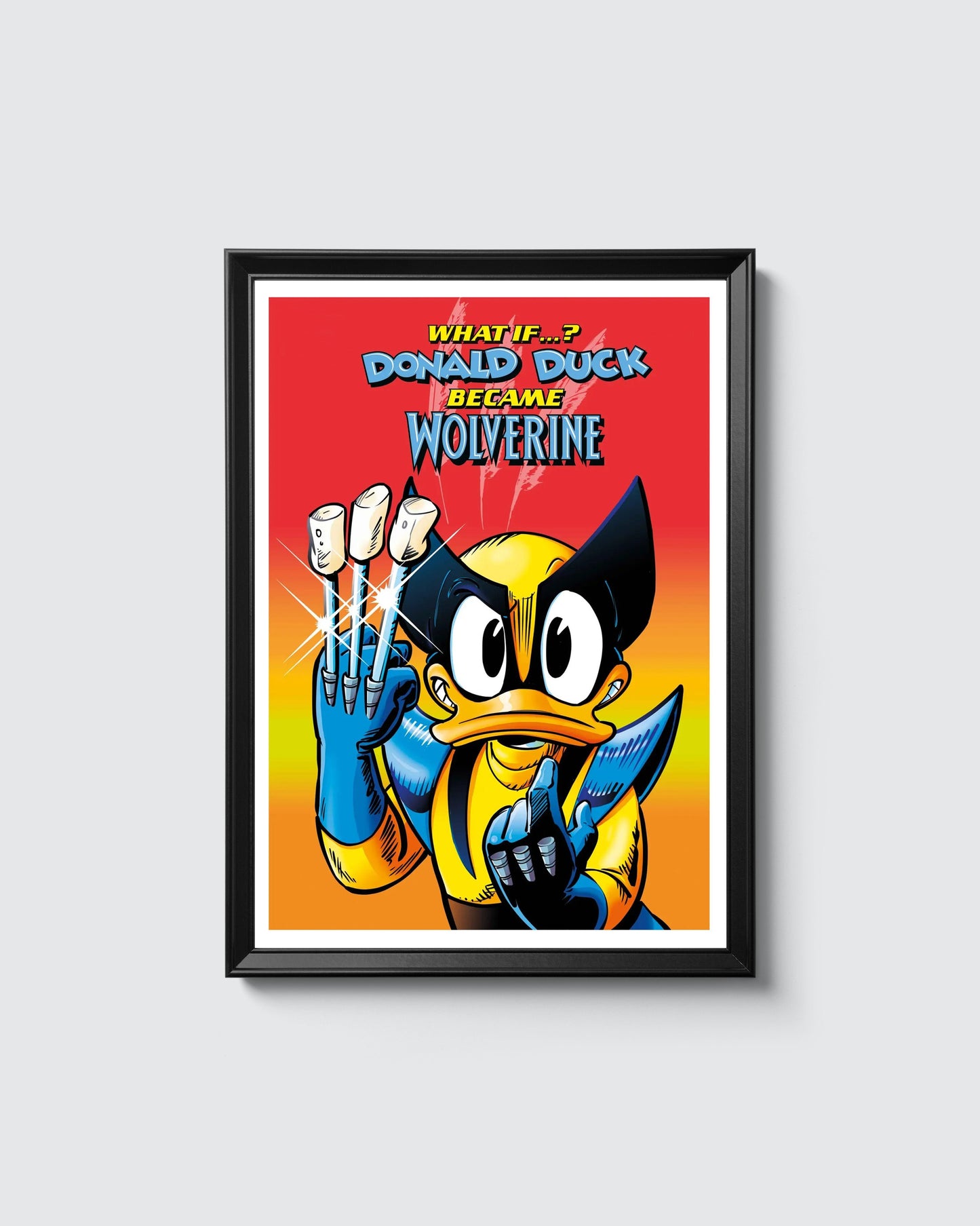 Poster: Donald D. Wolverine - What If - Reprint 11x14 or 11x18