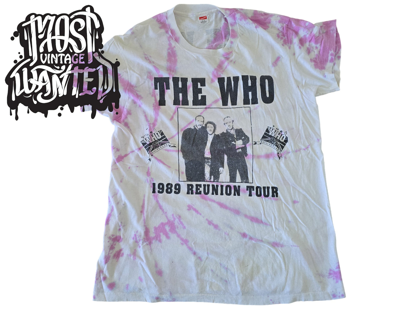 Vintage 1980s The Who 25th Anniversary "1989 Reunion Tour" Shirt