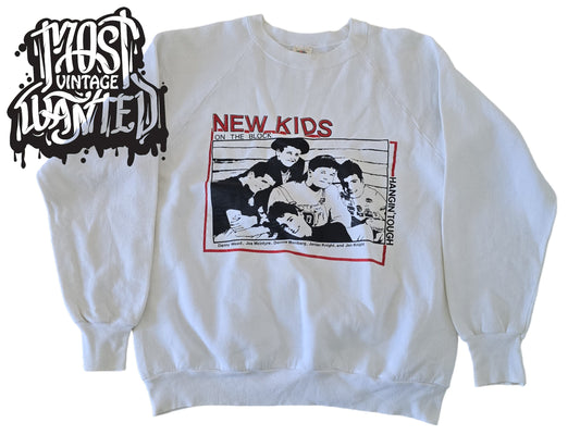 Vintage 1989 New Kids on Block "Hanging Tough" Sweatshirt