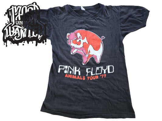 Vintage 1970s Pink Floyd "Animals Tour '77" shirt.