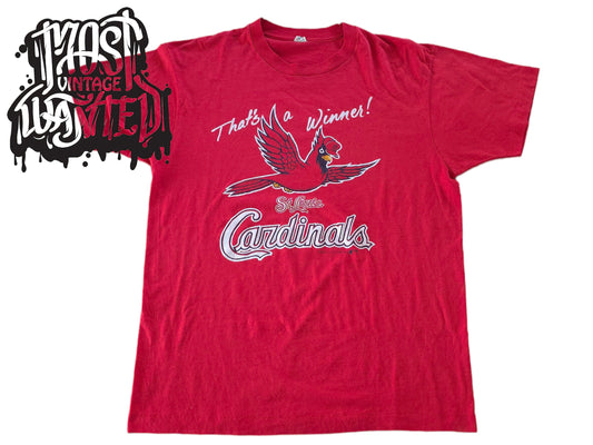 Vintage 1980s St. Louis Cardinals "That's a Winner!" Graphic Shirt