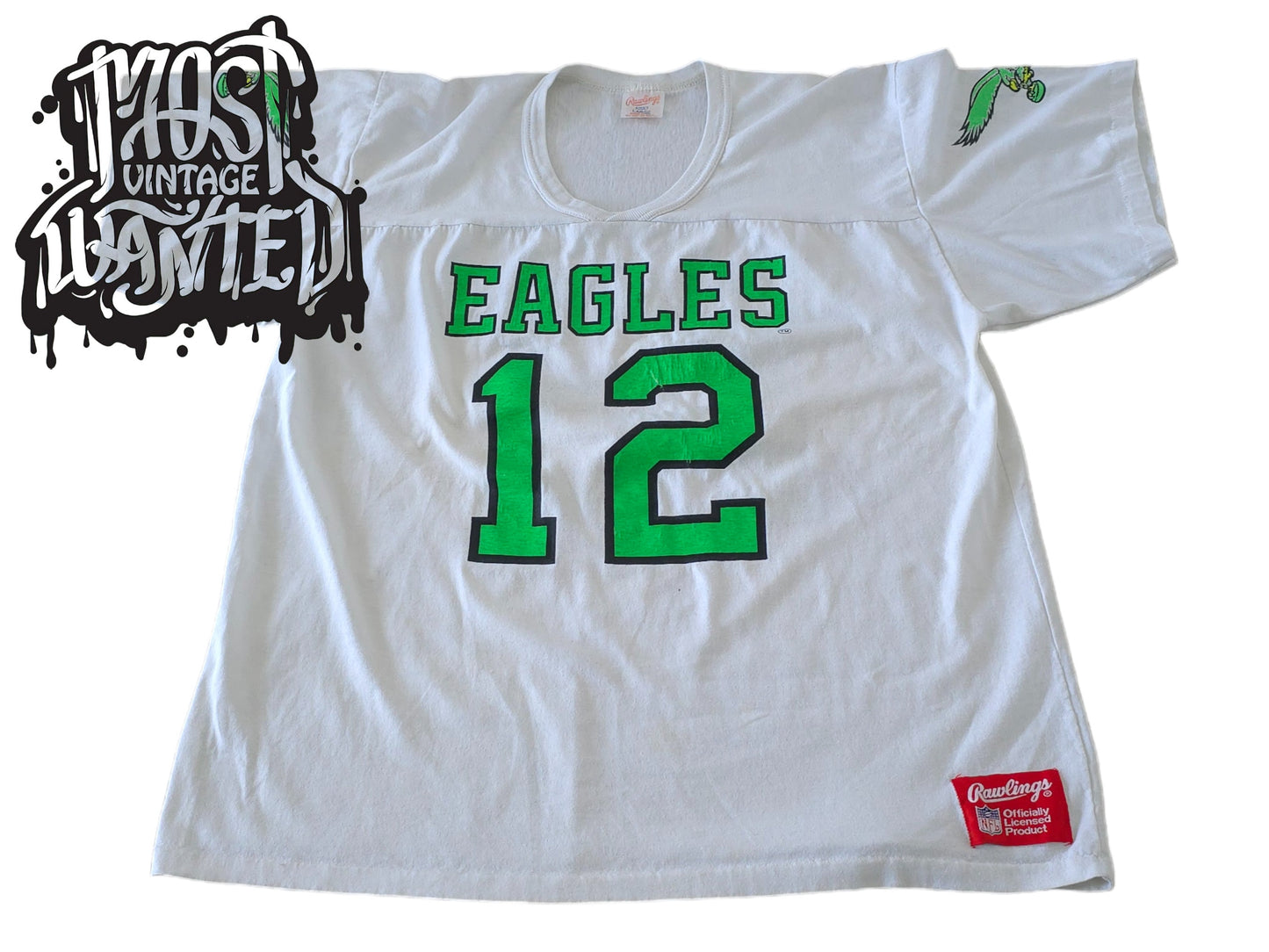 Vintage 1980s Philadelphia Eagles Randall Cunningham Rawlings Jersey