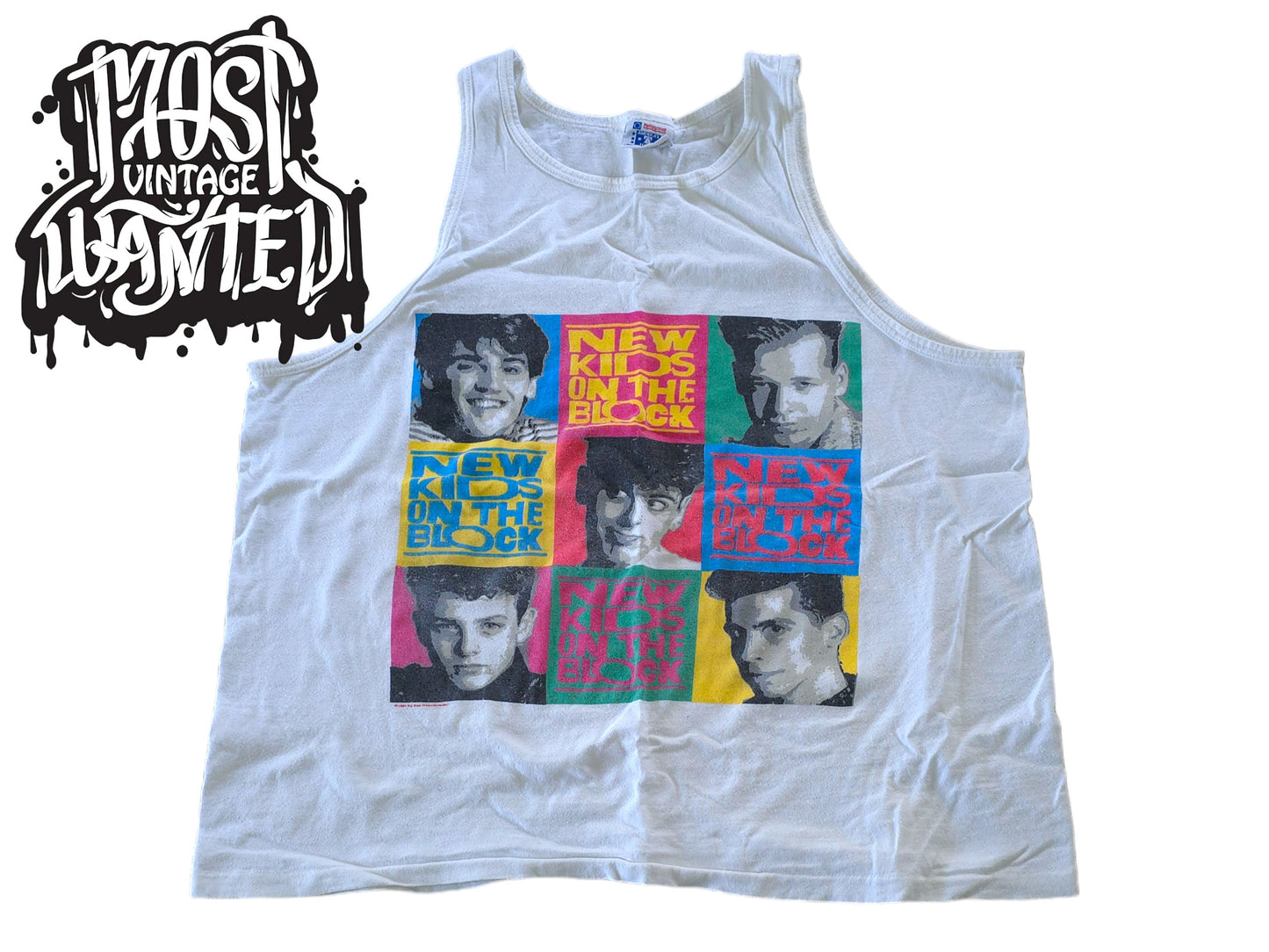 vintage 1990s New Kids On The Block Graphic Tank-top