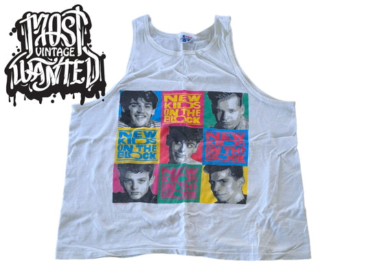 vintage 1990s New Kids On The Block Graphic Tank-top