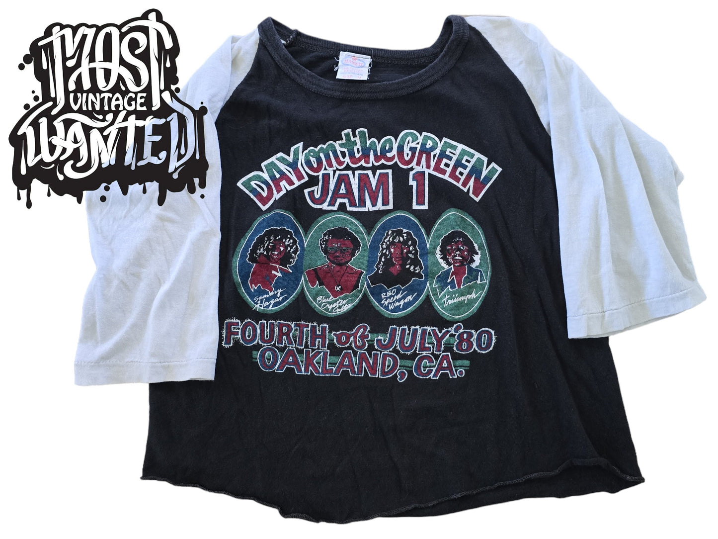 Vintage 1980s Day on the Green Jam 1 Oakland, CA Concert Shirt